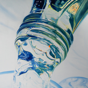 painting, water, glas of water, time