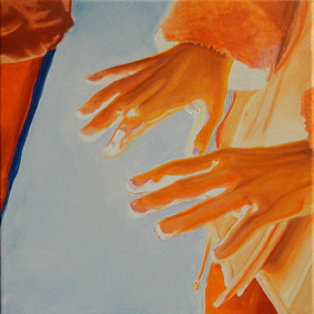 hand, hands, orange