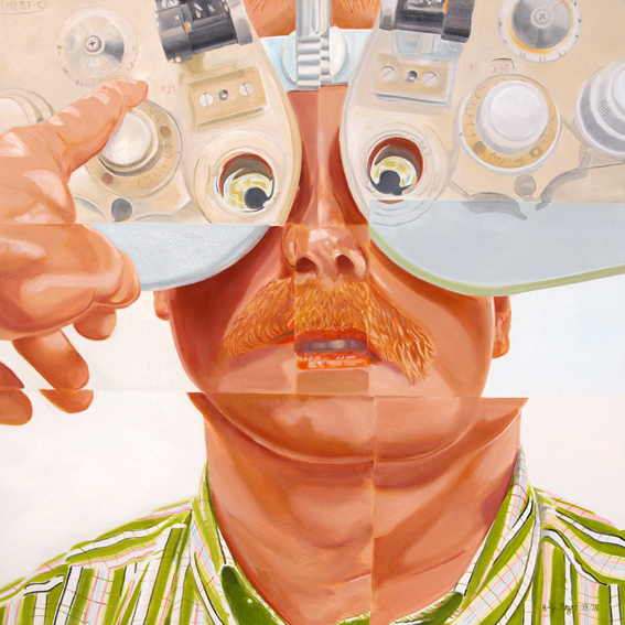 Hans-Gerhard, Meyer, Phoropter, Momente, Malerei, Selbstportrait, Zeit moments, paintings selfportrait