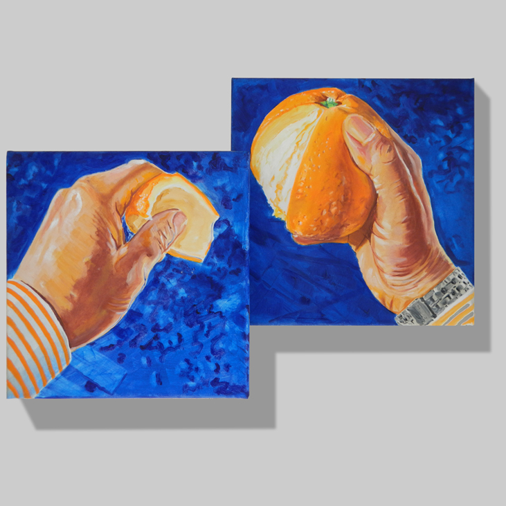 Peeling an orange, moment, Hans-Gerhard, Meyer