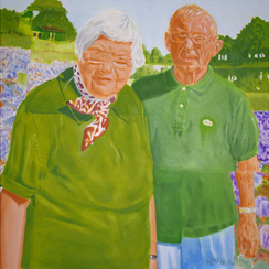 Frau und Herr Wienecke, Ölmalerei contamporary art